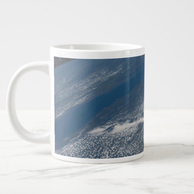 Taza De Café Gigante Lago Michigan, Lago Huron Y Estado De Michigan. (Izquierda)