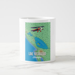 Taza De Café Gigante Lago Nicaragua, mapa de Nicaragua