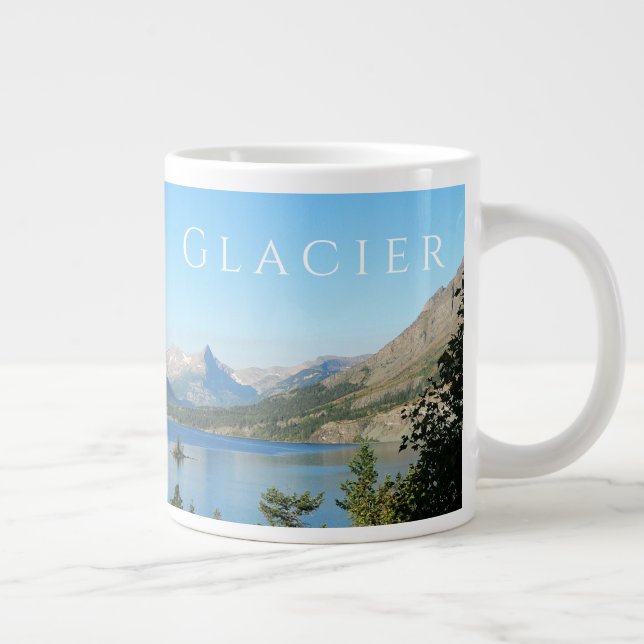 Taza De Café Gigante Lago Saint Mary, Montañas, Parque Nacional Glacier (Derecha)