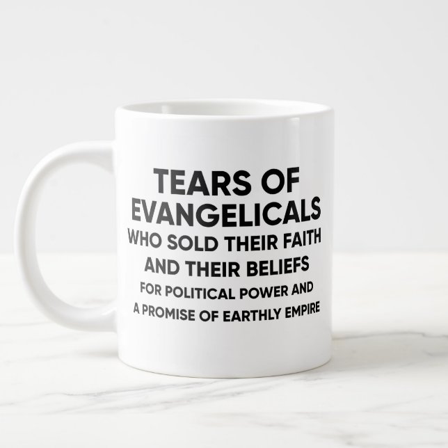 TAZA DE CAFÉ GIGANTE LÁGRIMAS DE EVANGELICES (Izquierda)