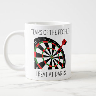 Taza De Café Gigante Lágrimas De La Gente Que Derroto En Dardos