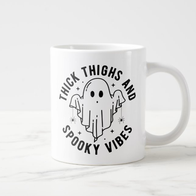 Taza De Café Gigante "Lámparas Y Vibes Espeluznantes" (Derecha)