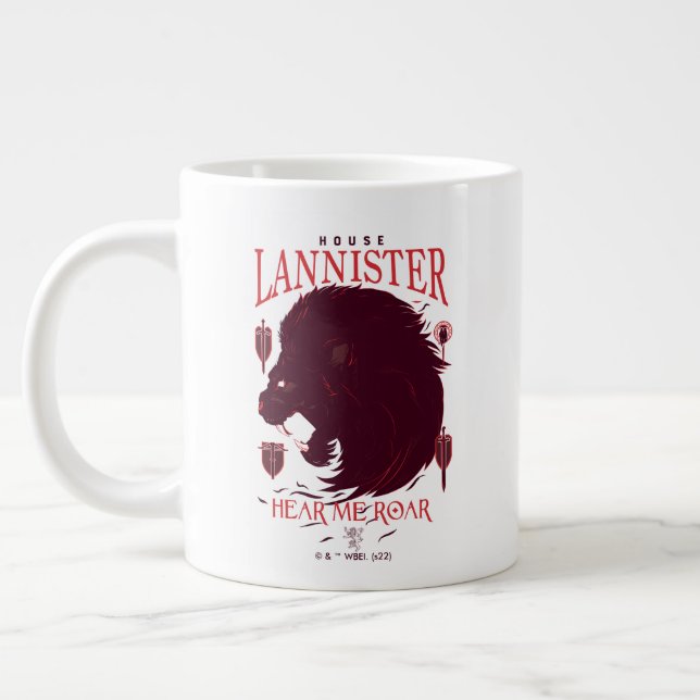 Taza De Café Gigante Lannister de la Casa - Escúchame Roar (Izquierda)