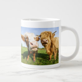 Taza De Café Gigante Las divertidas vacas de Highland