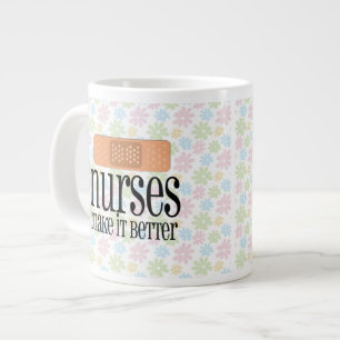 Taza De Café Gigante Las enfermeras lo hacen mejor, bandidaje