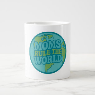 Taza De Café Gigante Las mamás dominan el mundo Groovy Globe