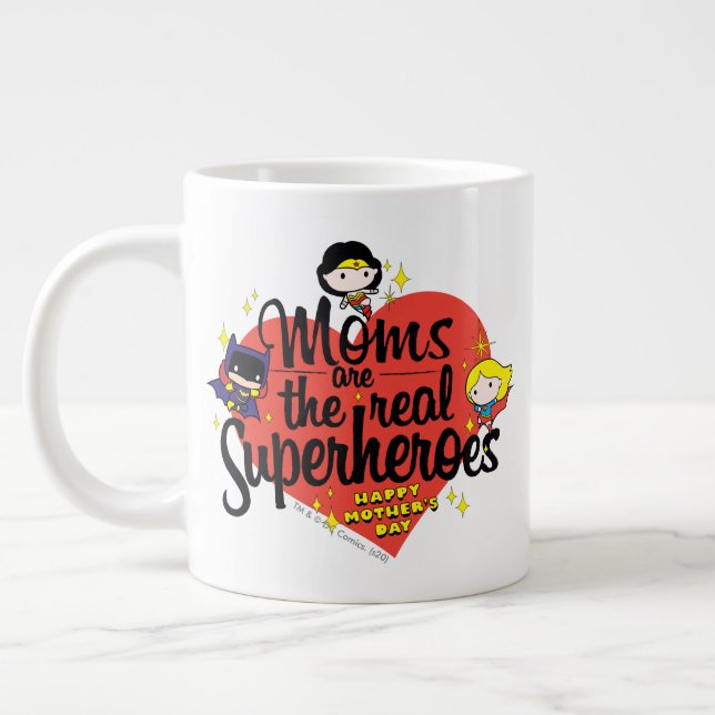 Taza De Café Gigante Las Mamás Son Los Verdaderos Superhéroes (Izquierda)