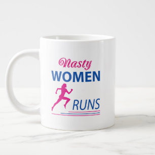Taza De Café Gigante Las mujeres enfermas corren