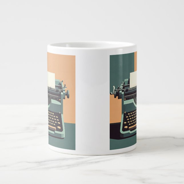 Taza De Café Gigante Las palabras toman forma (Frente)