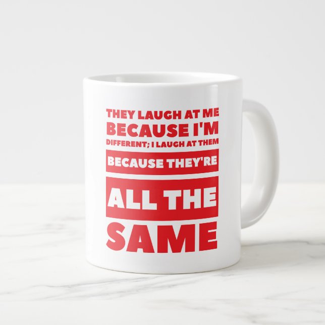 Taza De Café Gigante Laugh Jumbo Mug (Derecha)