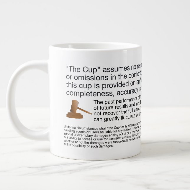 Taza De Café Gigante Lawyer Mug (Izquierda)