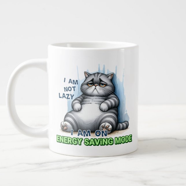 Taza De Café Gigante Lazy-Jumbo Mug (Izquierda)
