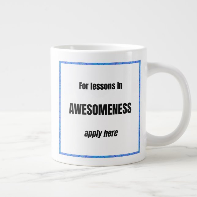 Taza De Café Gigante Lecciones de Increíble (Derecha)