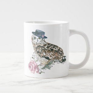Taza De Café Gigante Lechuza acuarela