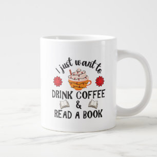 Taza De Café Gigante Leer Libro Y Beber Café