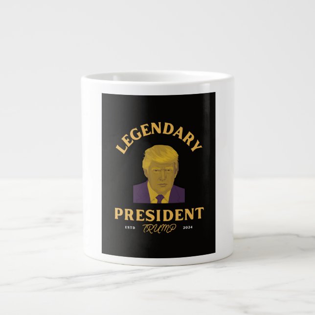 Taza De Café Gigante Legendario presidente de Specialty Mug (Frente)