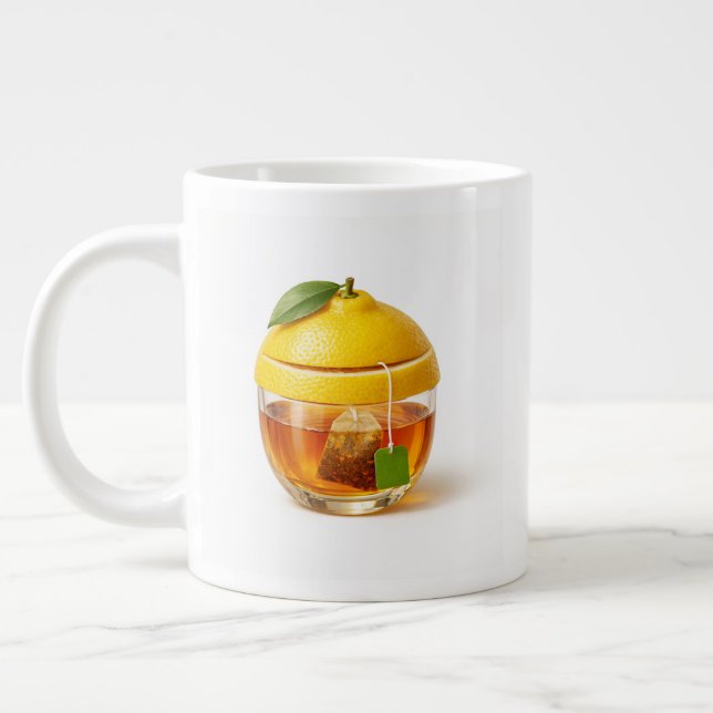 Taza De Café Gigante Lemon tea Specialty Mug - Minimal kitchen design  (Izquierda)