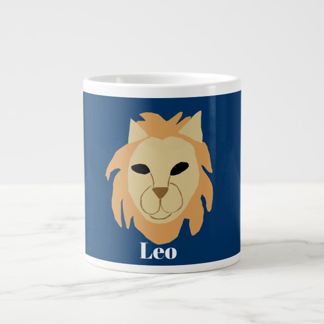 Taza De Café Gigante Leo Lion, (Frente)