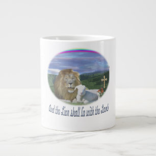 Taza De Café Gigante León y cristiano de cordero