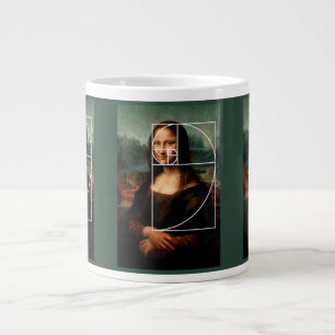 Taza De Café Gigante Leonardo da Vinci Mona Lisa Fibonacci Sequence