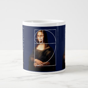 Taza De Café Gigante Leonardo da Vinci Mona Lisa Fibonacci Sequence
