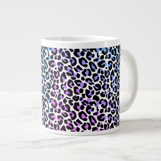 Taza De Café Gigante Leopard Print Jumbo Mug (Derecha)