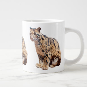 Taza De Café Gigante leopardo nublado fotografía selva gran gato animal