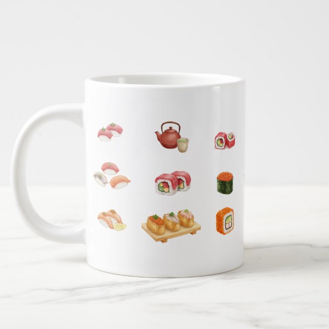 Taza De Café Gigante Let’s sushi and party!  (Izquierda)