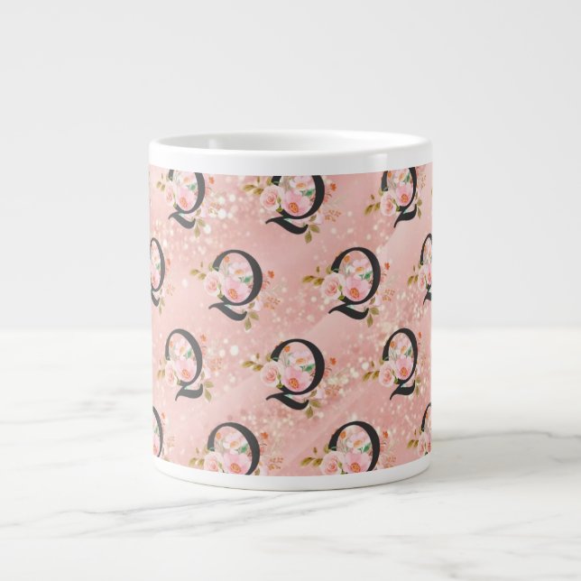 Taza De Café Gigante Letra Q (Frente)