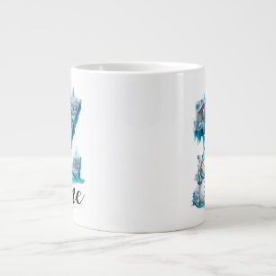 Taza De Café Gigante Letra Z inicial personalizada