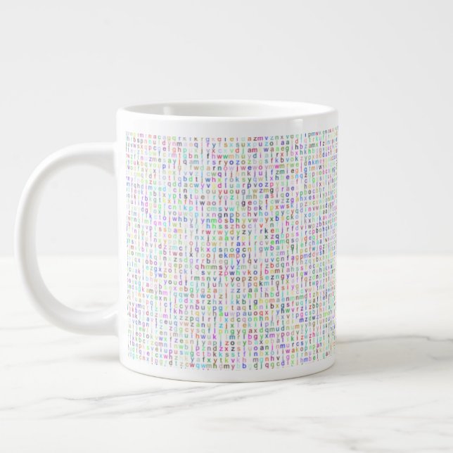 Taza De Café Gigante Letras 20oz Mug (Izquierda)