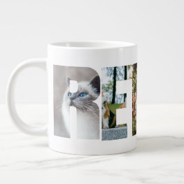 Taza De Café Gigante Letras Personalizadas para Jubilación con Fotos Pe