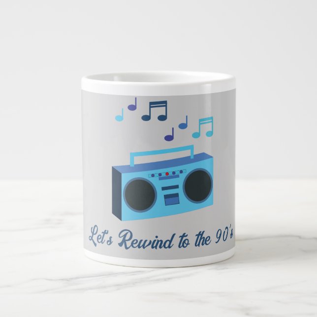 Taza De Café Gigante Let's rewind to the 90's (Frente)