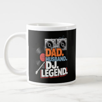 Taza De Café Gigante Leyenda de DJ, padre y esposo
