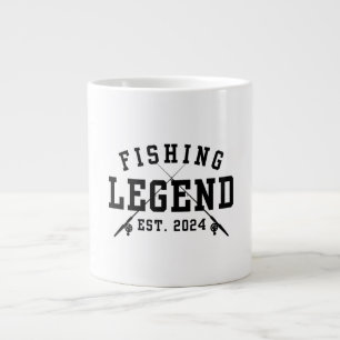 Taza De Café Gigante Leyenda de la Pesca Establecida 2024