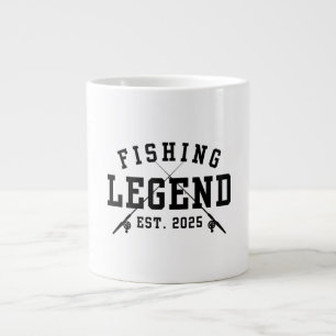 Taza De Café Gigante Leyenda de la pesca establecida 2025