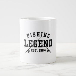 Taza De Café Gigante Leyenda de la pesca establecida en 1984