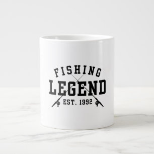 Taza De Café Gigante Leyenda de la pesca establecida en 1992