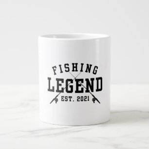 Taza De Café Gigante Leyenda de pesca establecida en 2021