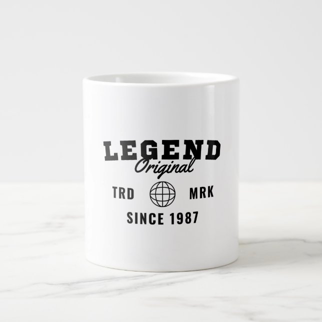 Taza De Café Gigante Leyenda desde 1987 (Frente)