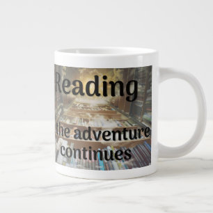 Taza De Café Gigante Leyendo, la aventura continúa
