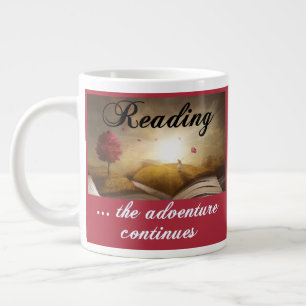 Taza De Café Gigante Leyendo, la aventura continúa