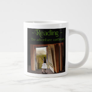 Taza De Café Gigante Leyendo, la aventura continúa