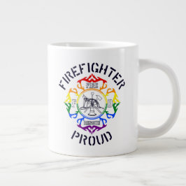 Taza De Café Gigante LGBTQ coloreó diseño de la cruz maltesa del