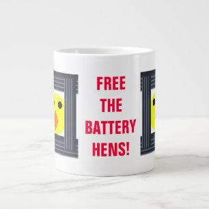 Taza De Café Gigante Liberar la batería Hens Mug