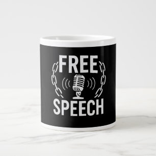 Taza De Café Gigante Libertad de expresión - tu voz importa