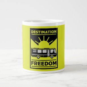 Taza De Café Gigante Libertad de RV de autohome Camping