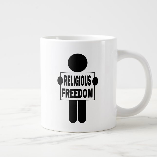 Taza De Café Gigante Libertad religiosa (Derecha)