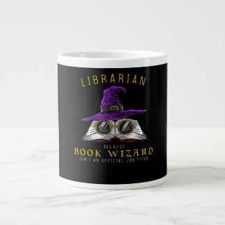 Taza De Café Gigante libro asistente título trabajo graciosos palabras 