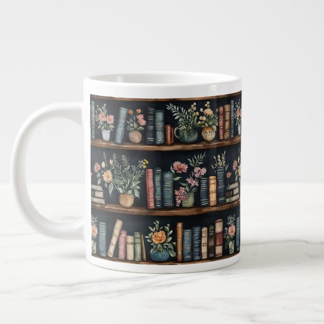 Taza De Café Gigante Libros sin fin Retro (Izquierda)